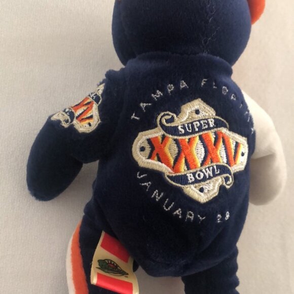 Super Bowl XXXV Stuffed Bear Souvenir - Picture 10 of 11